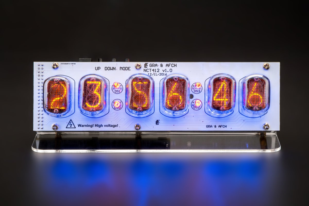 Acrylic Case for IN-12 Nixie Tubes Clocks 