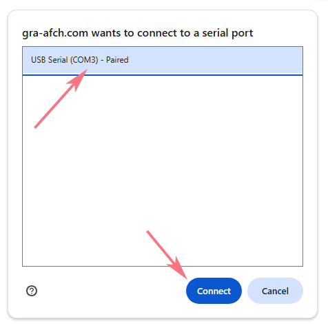 Connection Dialog