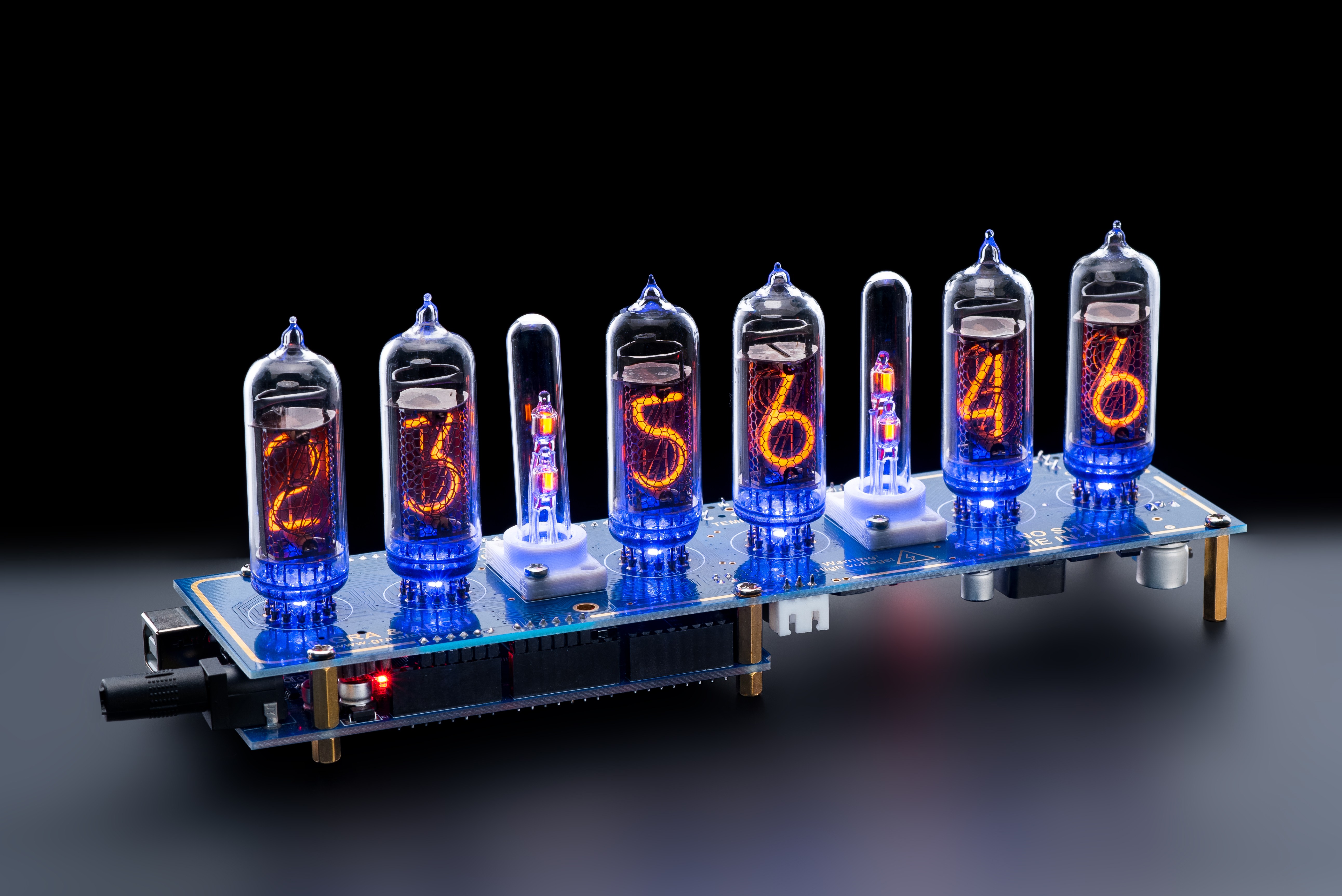 Tubes Columns Temp sensor Power Supply DIY KIT IN-14 Nixie Clock FREE SHIPPING 