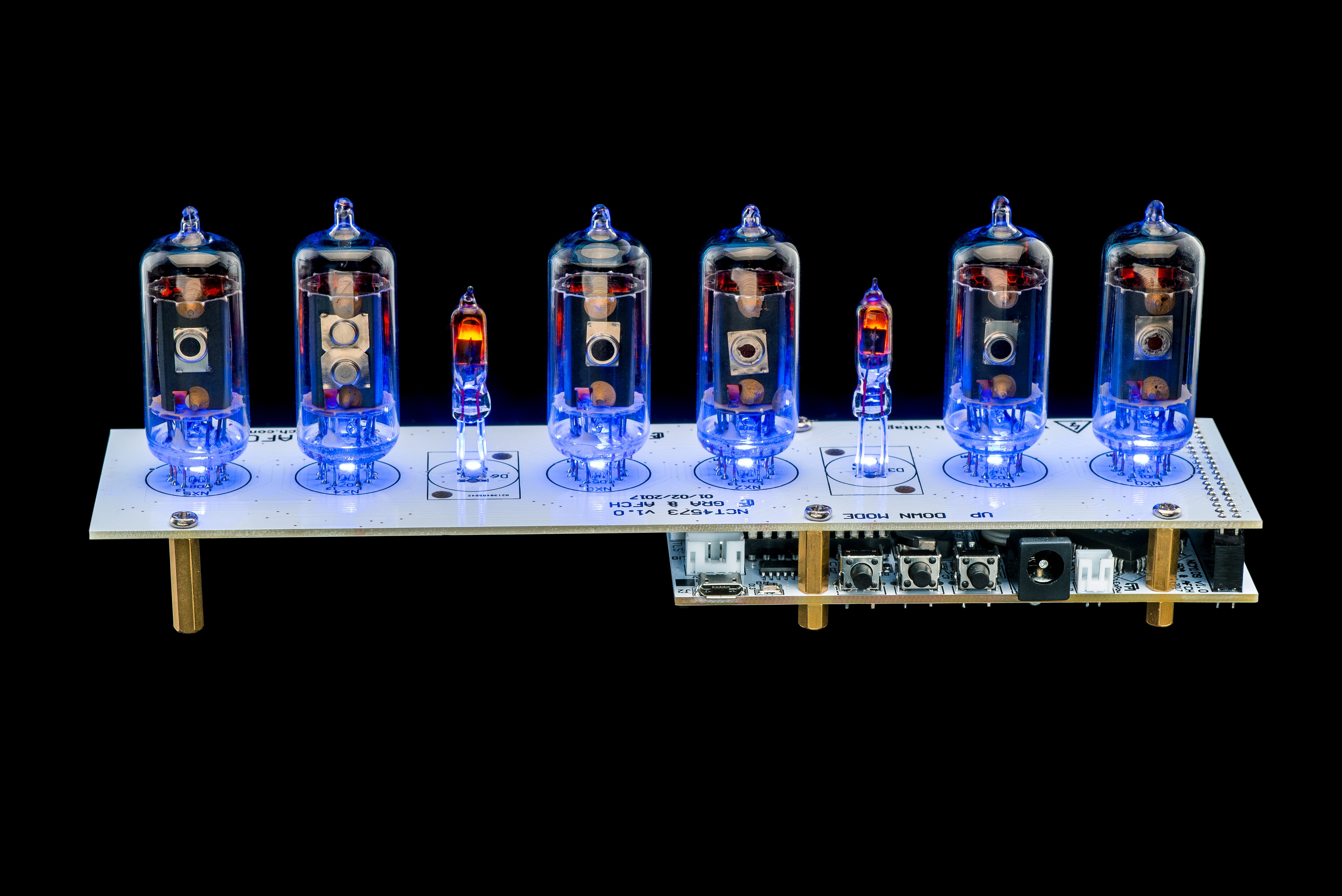 tubes colonnes Capteur de température Z573M tubes Nixie Clock slotmachine 12/24 avec tubes 