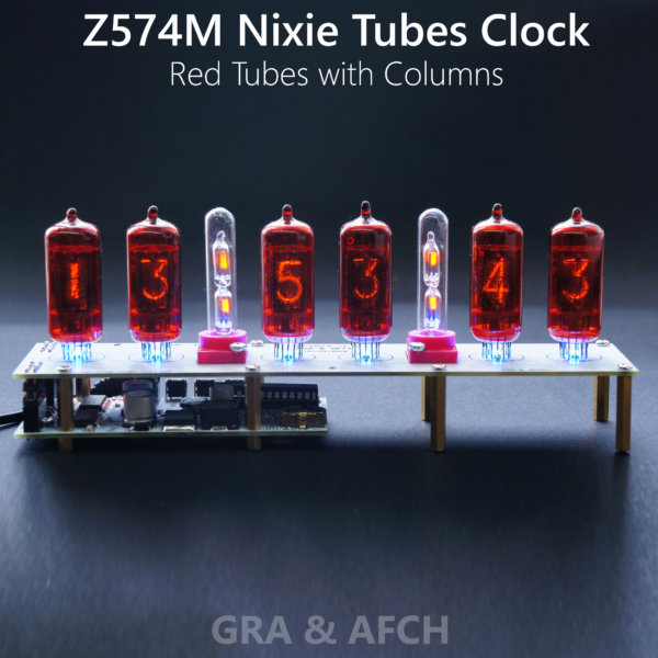 Cases Remote Auto Temperature fine 5 Diff Nixie tube clock with Z570m tubes 