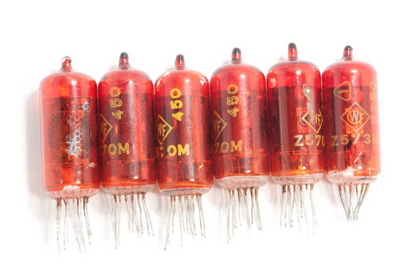 Z570/Z573M Red Nixie Tubes [6 pcs] & AFCH