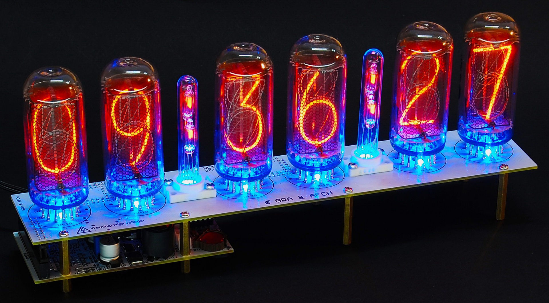 PCB Nixie tubes clock IN-18
