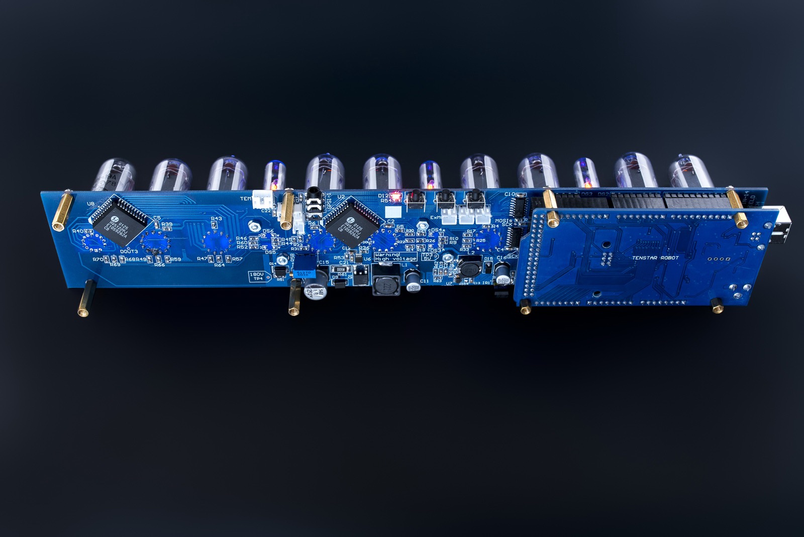 DIY KIT IN-14 Arduino Shield NCS314-8C Nixie Clock TUBES COLUMNS ARDUINO ... 