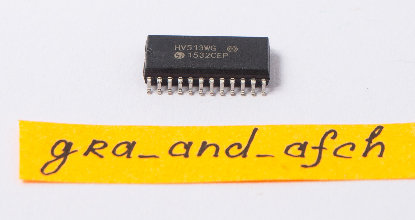 HV513 microchip high voltage nixie tubes driver