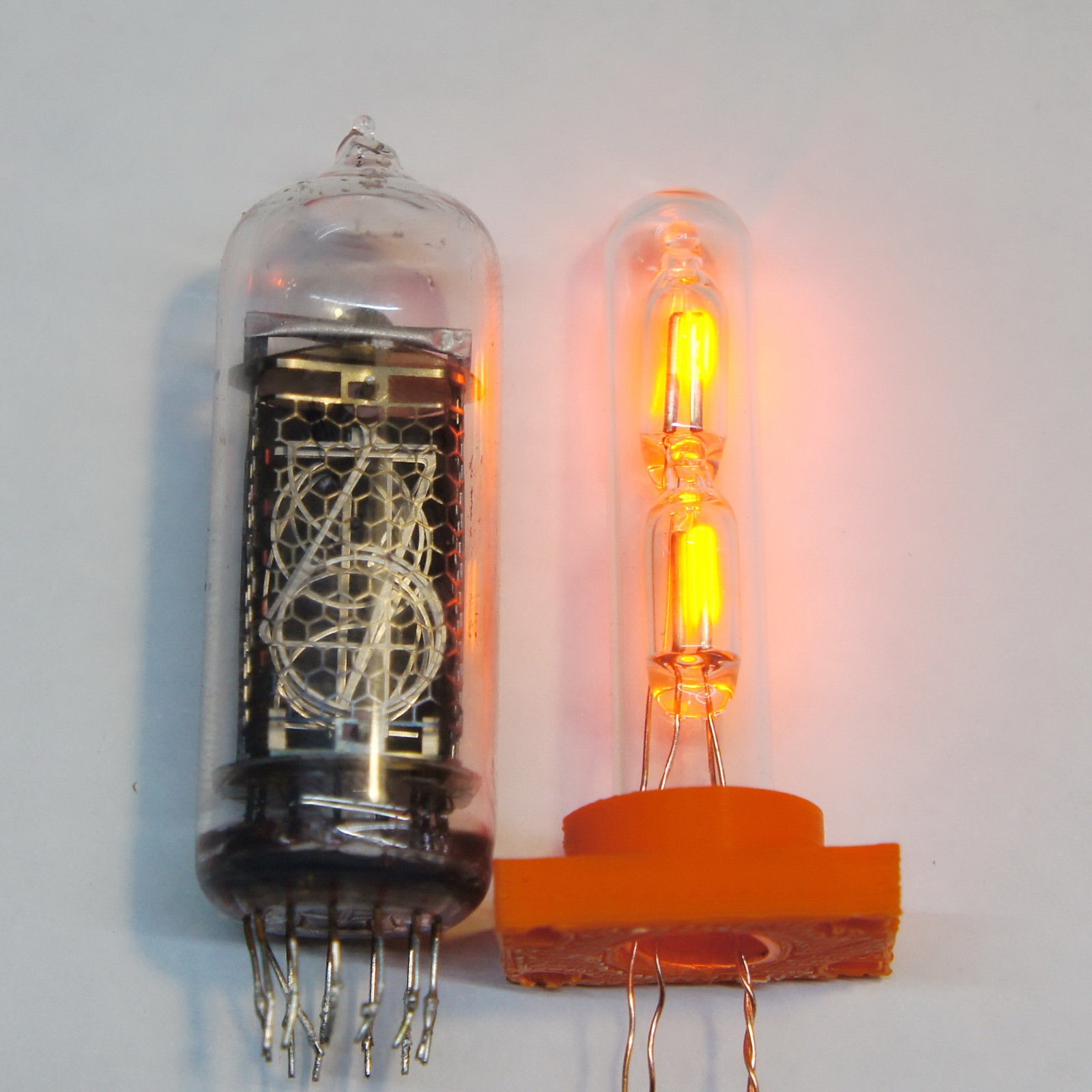Glas Column 65mm NE-2H 2 Dots neon lamp for Nixie clock on ZM1042 Z566 IN-18 